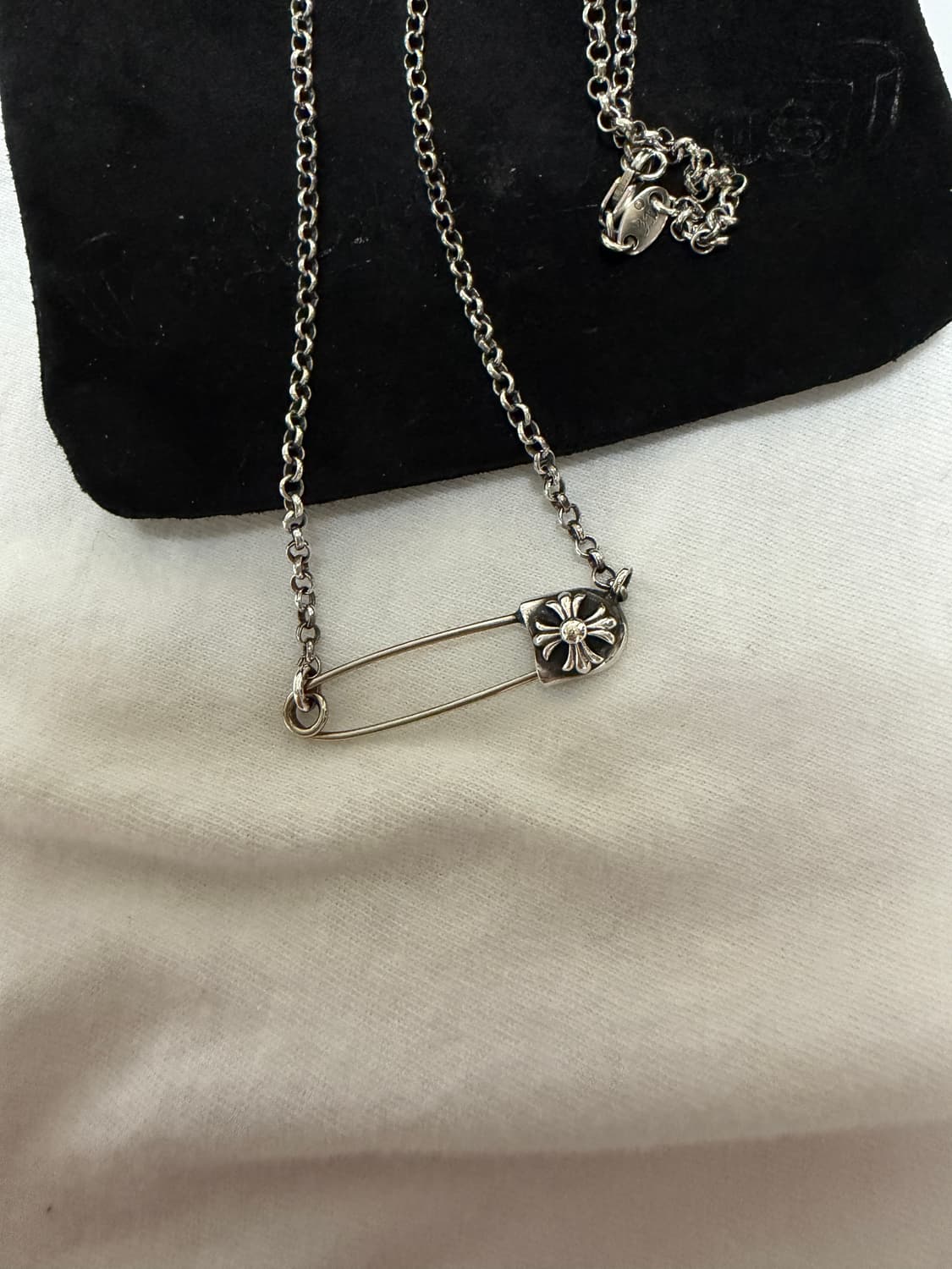 크롬하츠 세이프티핀 16인치 목걸이 상품이미지5