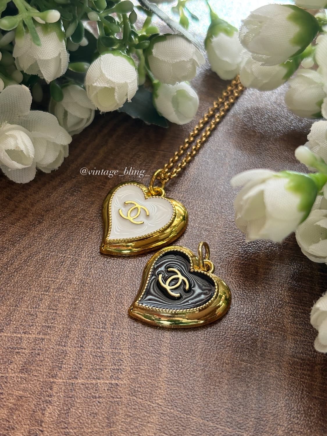 샤넬 골드 하트 목걸이 상품이미지1