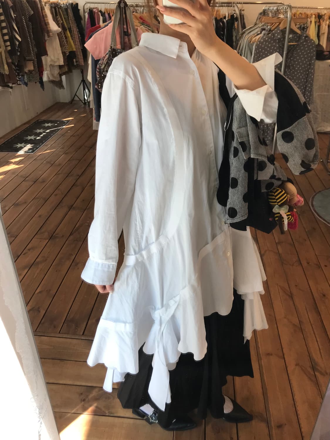 꼼데가르송 레이어드 디테일 셔츠 원피스 상품이미지9