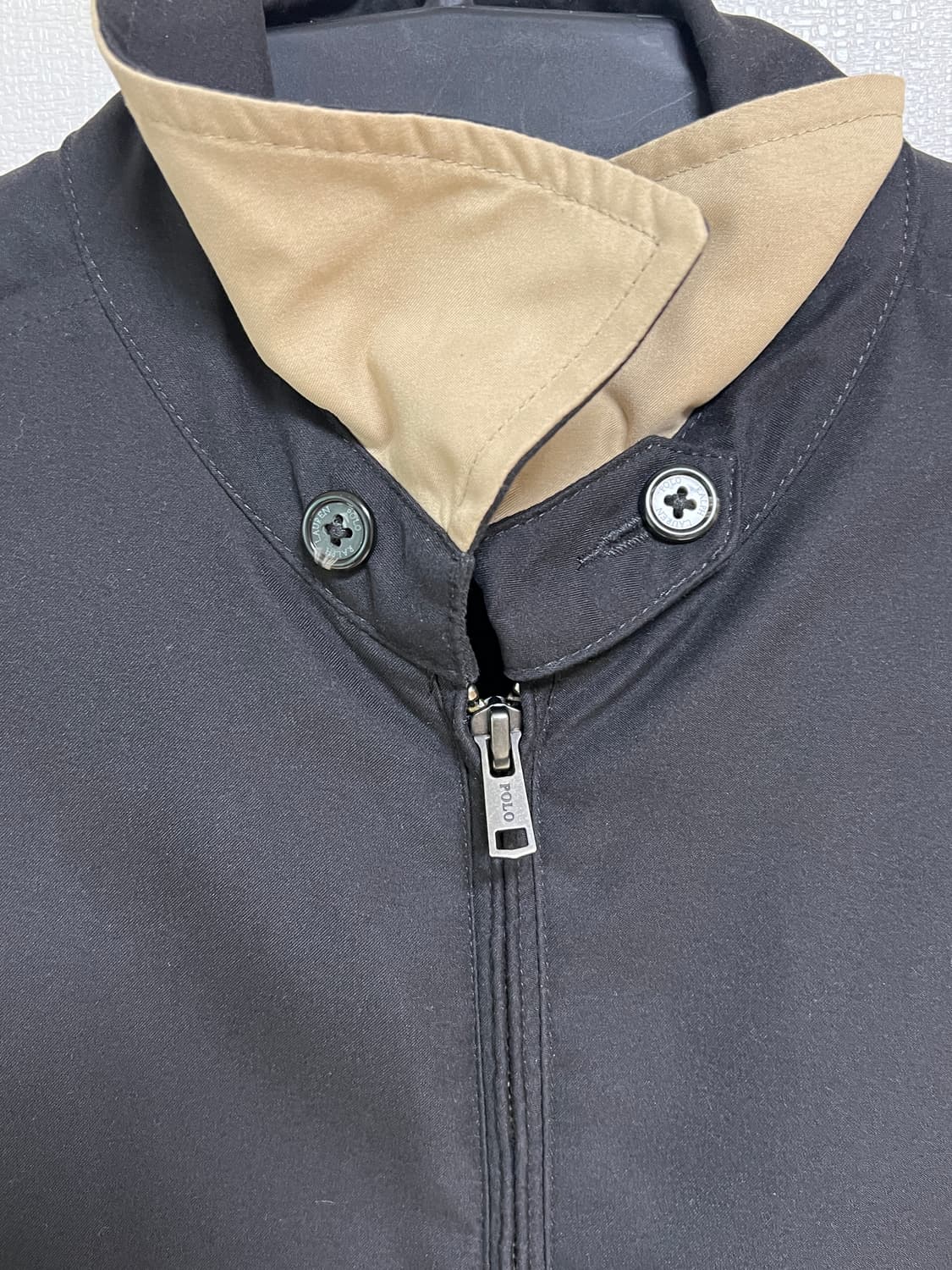 폴로 블랙 남성 바이스윙 지퍼 재킷 급처 상품이미지2