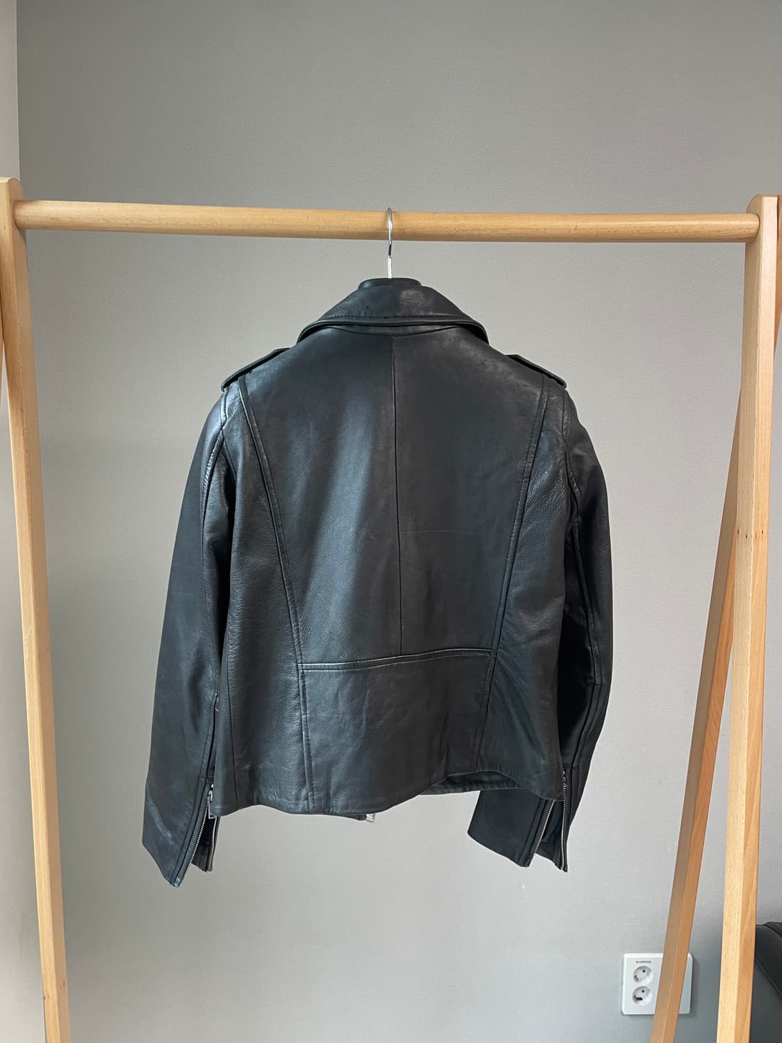 ZARA WOMAN 리얼 레더 라이더 자켓 상품이미지3