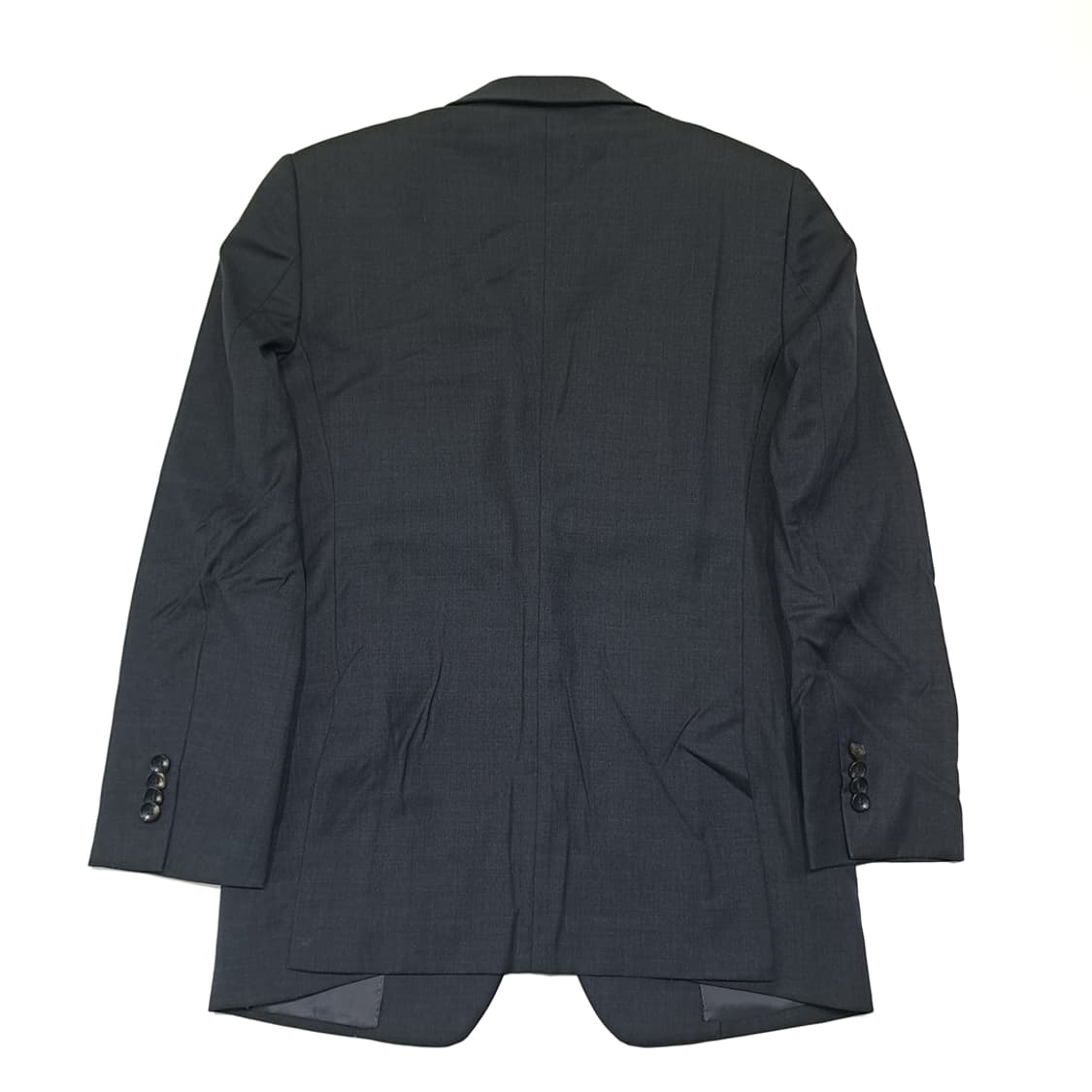 CL486 M 솔리드옴므 울 싱글 다크차콜 블레이저 자켓 상품이미지9