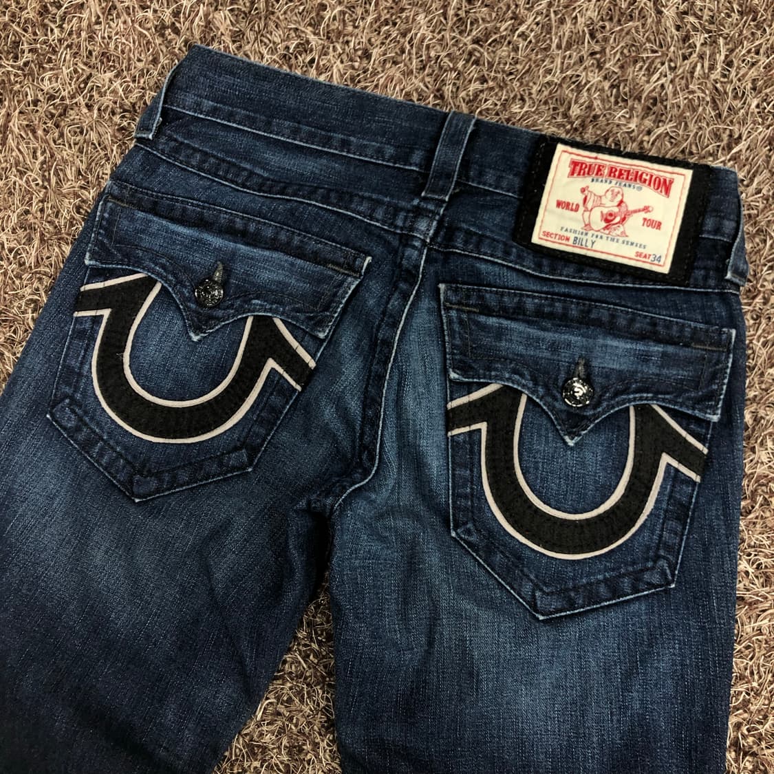 트루릴리전 Billy 빌리 워싱 플레어 부츠컷 데님 팬츠 상품이미지3