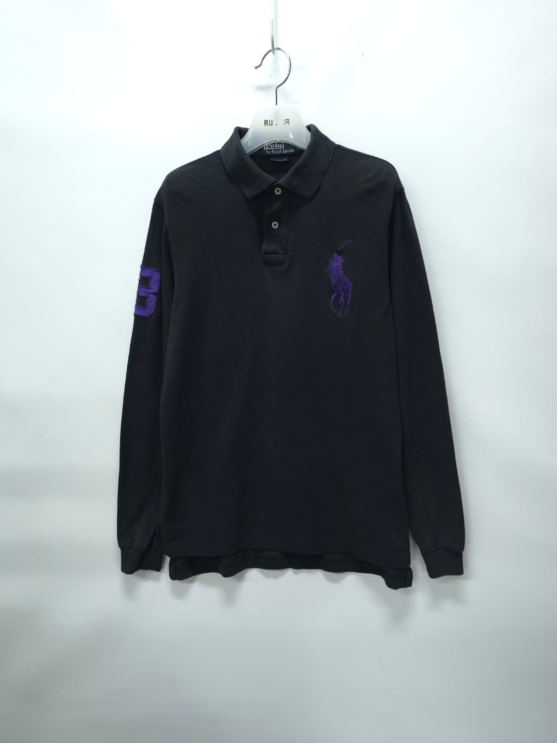 폴로 랄프로렌 남성 빅포니 긴팔 카라티 (블랙/95) 상품이미지1