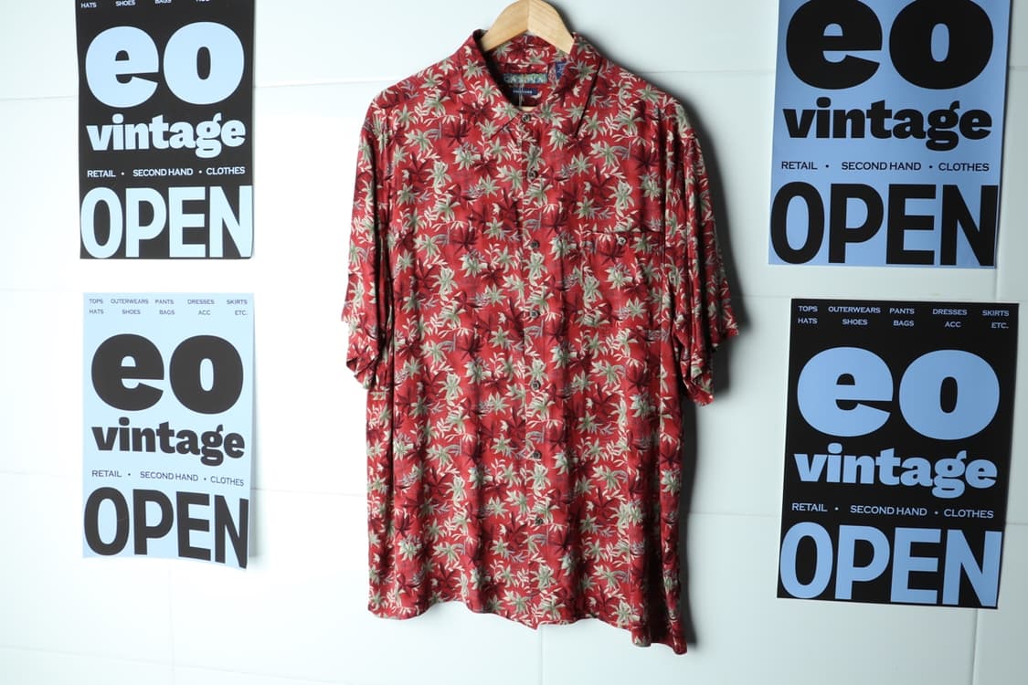 (XL-2XL) 브랜드빈티지 반팔셔츠 남방 USA 하와이안-H33098 상품이미지2