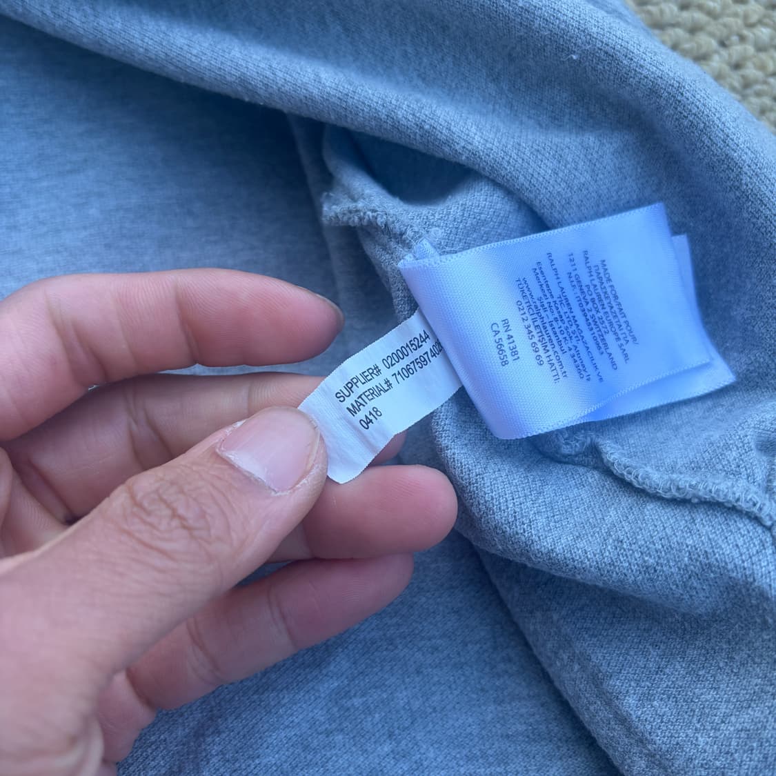 폴로 랄프로렌 그레이 블루포니 PK반팔 티셔츠 상품이미지4