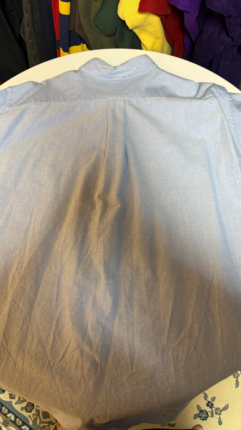 폴로 랄프로렌 옥스포드 셔츠 블루 빅사이즈 상품이미지5