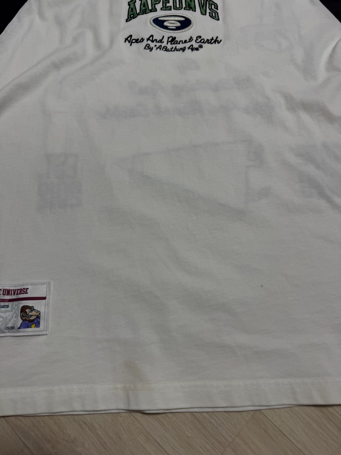 베이프 AAPE 나그랑 반팔티 XL 상품이미지4