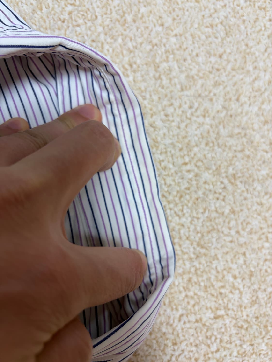 105) 폴로 랄프로렌 스트라이프 셔츠 블루  상품이미지5