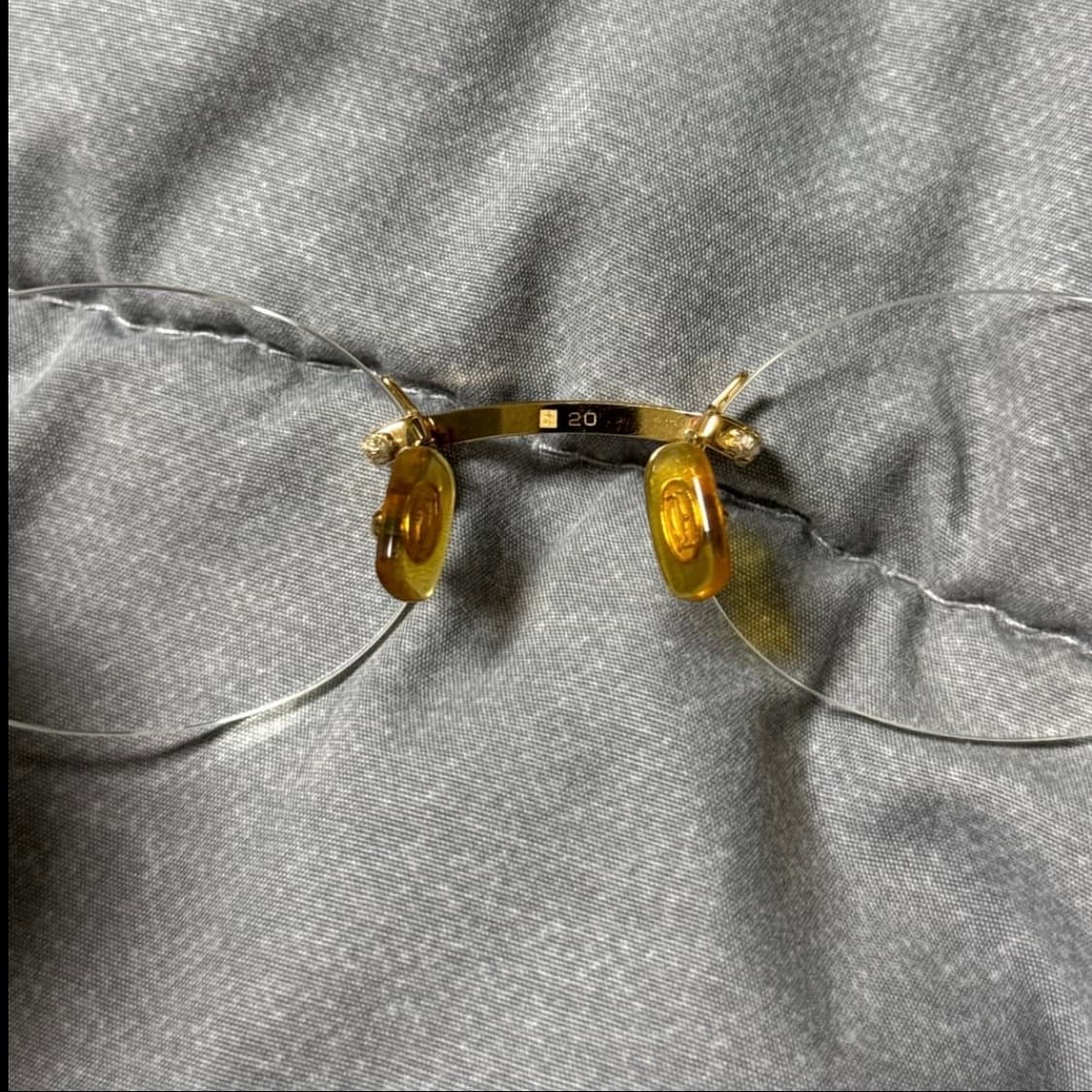 90s Cartier 까르띠에 금장 무테 안경 상품이미지6