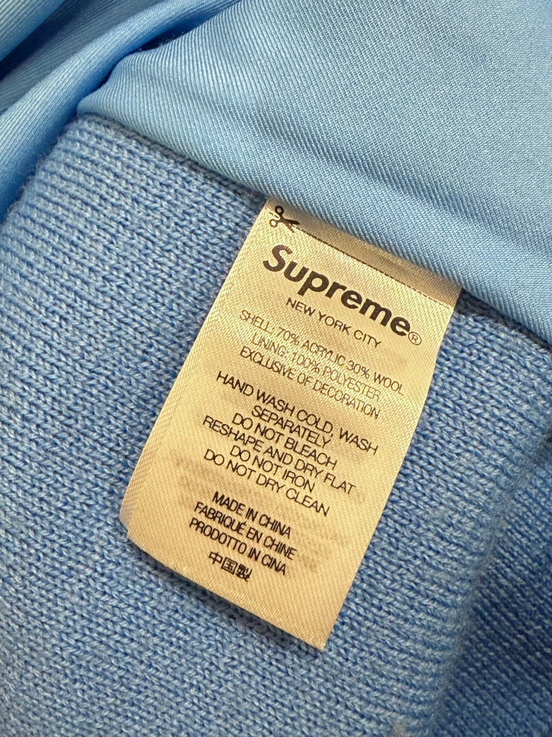 Supreme 슈프림 아플리케 비디드 가디건 블루 상품이미지7