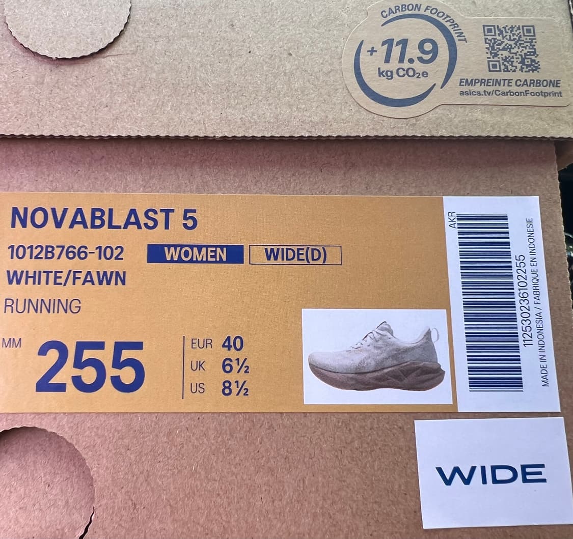 아식스 노바블라스트5  우먼 255 wide 상품이미지3