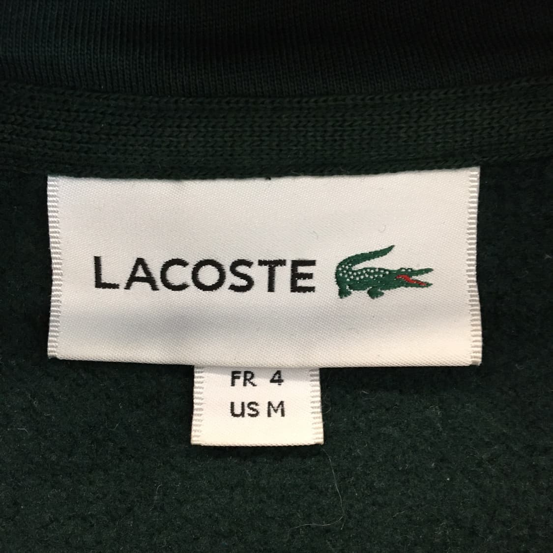 라코스테 패치로고 가먼트 스웻후드집업 100  상품이미지5
