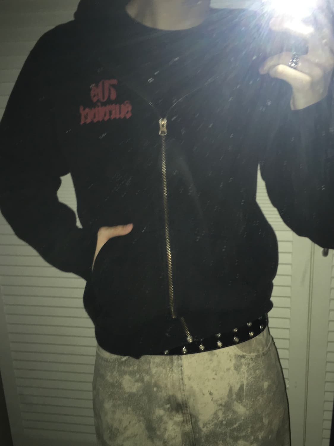 히스테릭글래머 서바이브드 후드집업 빈티지 상품이미지2