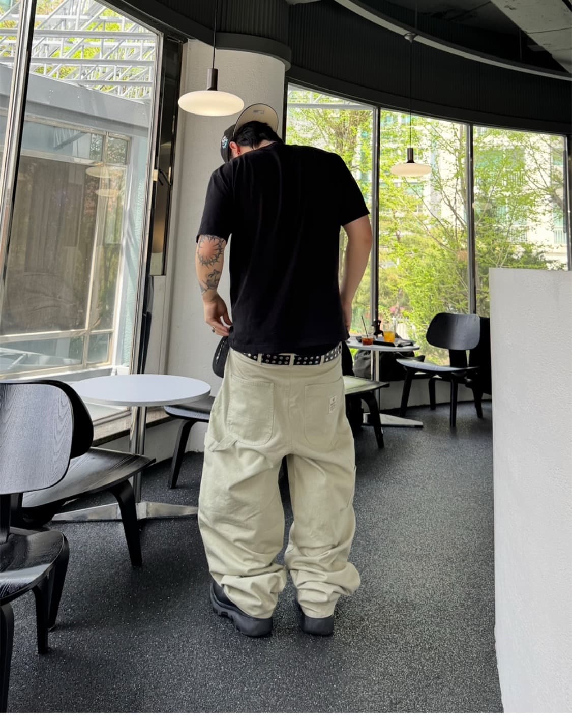 아오이로 더블니 팬츠 라이트 세이지 [1] 상품이미지5