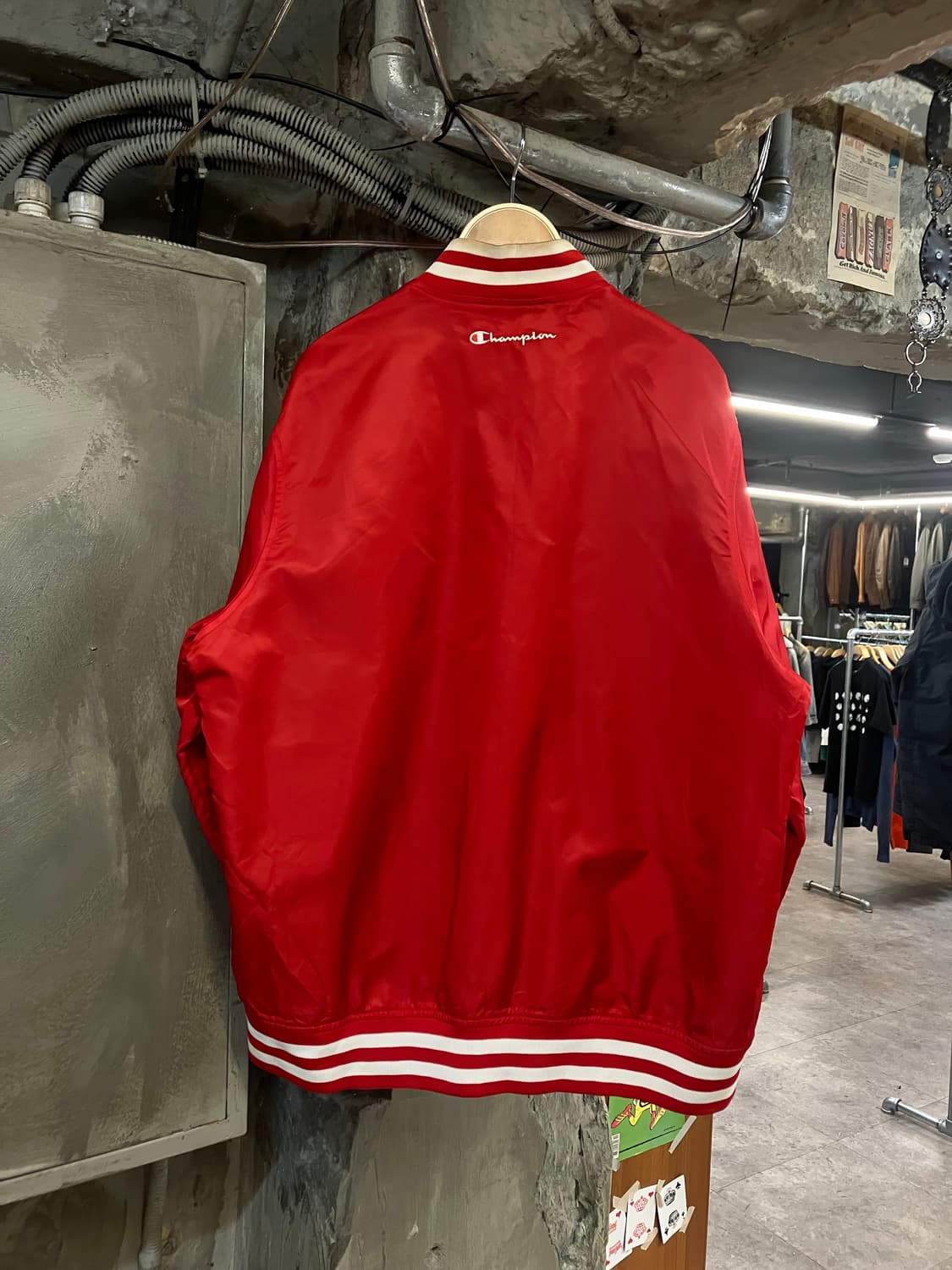 챔피온 빅 로고 트랙 자켓 레드 L  #csz2508 상품이미지2