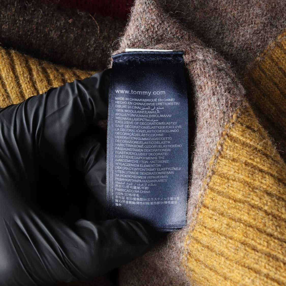 타미힐피거 3단 컬러블록 라운드 울 니트 M 상품이미지6