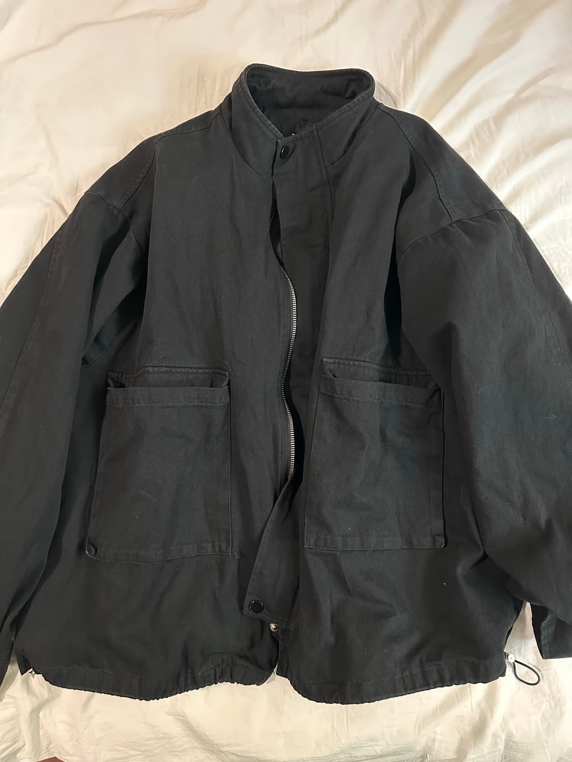 블랙 숏 야상 상품이미지1