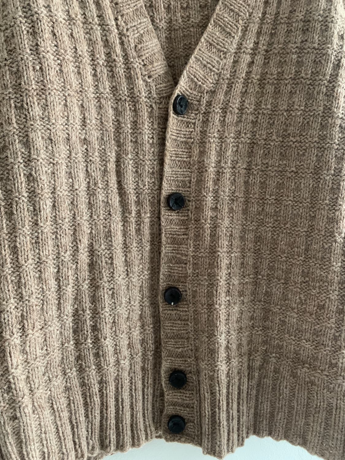 Warm Wool Knit Cardigan(Beige Brown) 상품이미지6