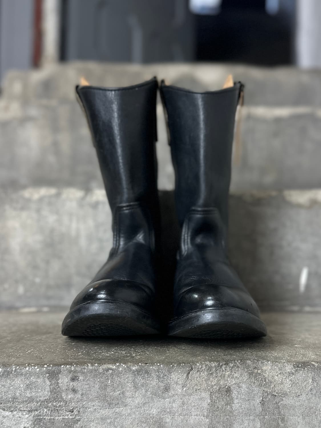 90's OG USA Made 레드윙 페코스 블랙 웨스턴 부츠 상품이미지7