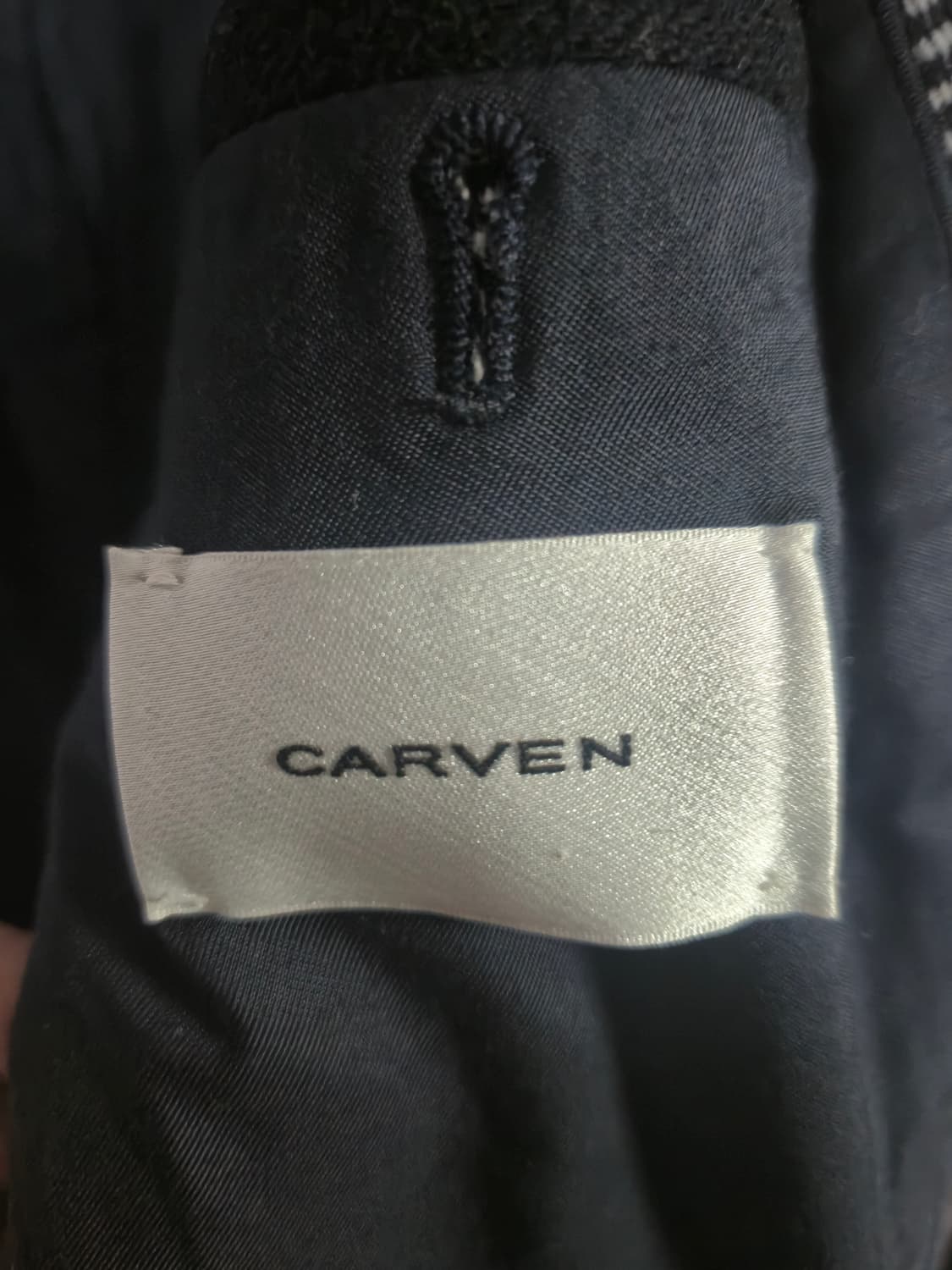 까르뱅 줄무늬 패턴 모직 코트 상품이미지3