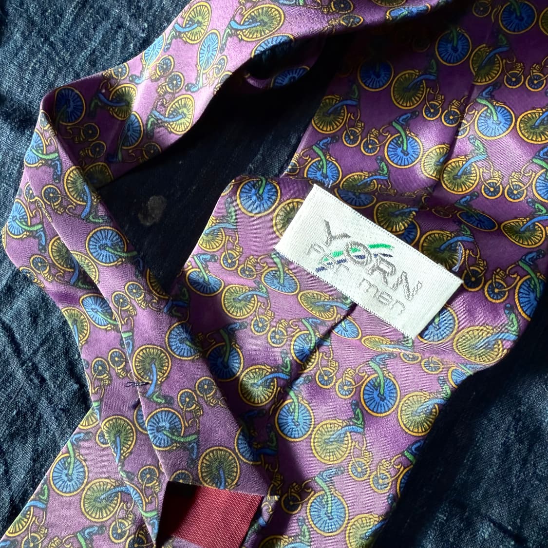 Yorn 벨로시패드 패턴 폴리 타이 상품이미지4