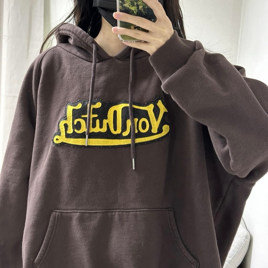 Von dutch  플라잉아이볼 브라운 후드집업 3XL 상품이미지4