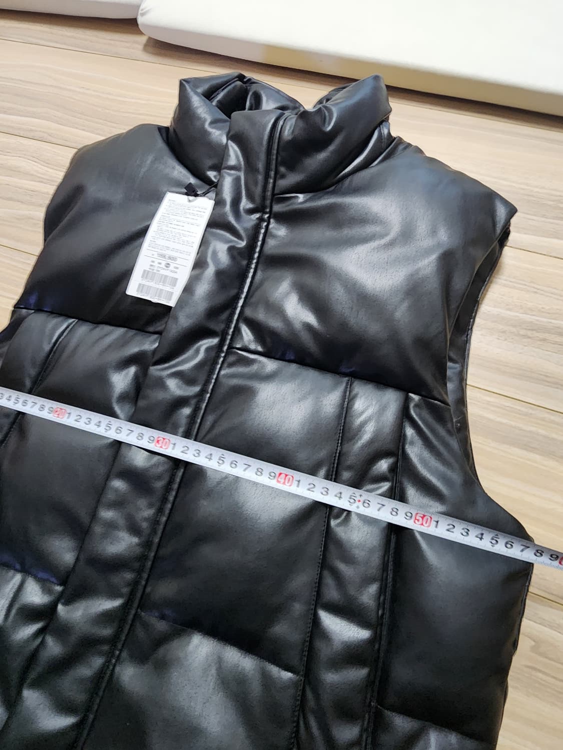 프로젝트엠레더패딩조끼가죽베스트점퍼100블랙 상품이미지6