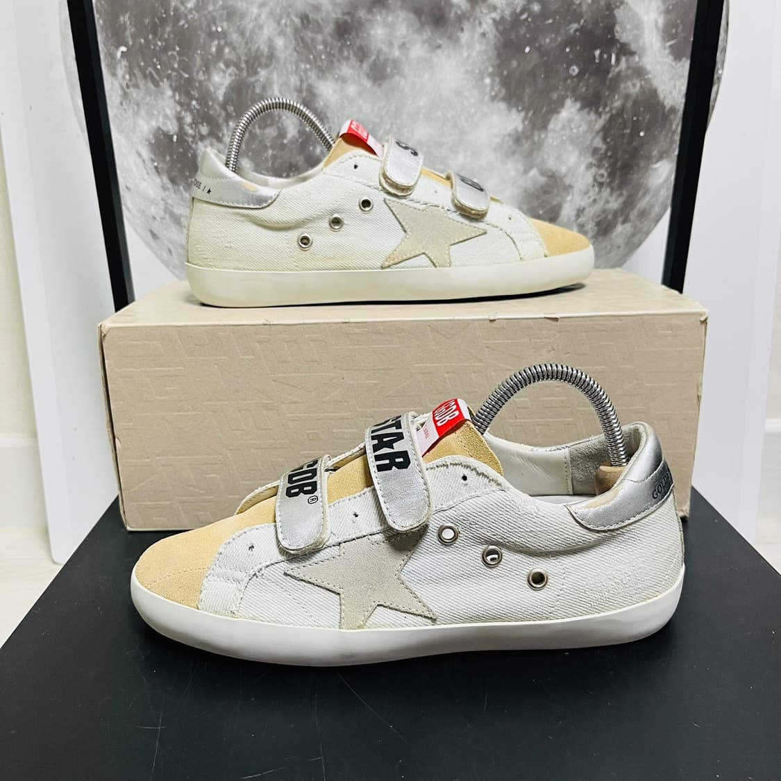 정품 37) 골든구스 연청 누벅 올드스쿨 스니커즈 235~240 상품이미지1