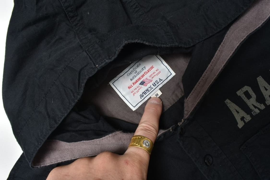 아비렉스 후드 셔츠 남방 M 상품이미지3