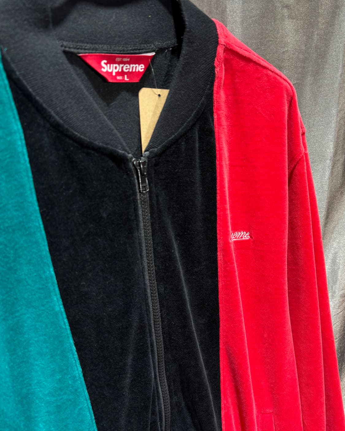 L SUPREME 슈프림 컬러 믹스 벨벳 트랙탑 상품이미지4