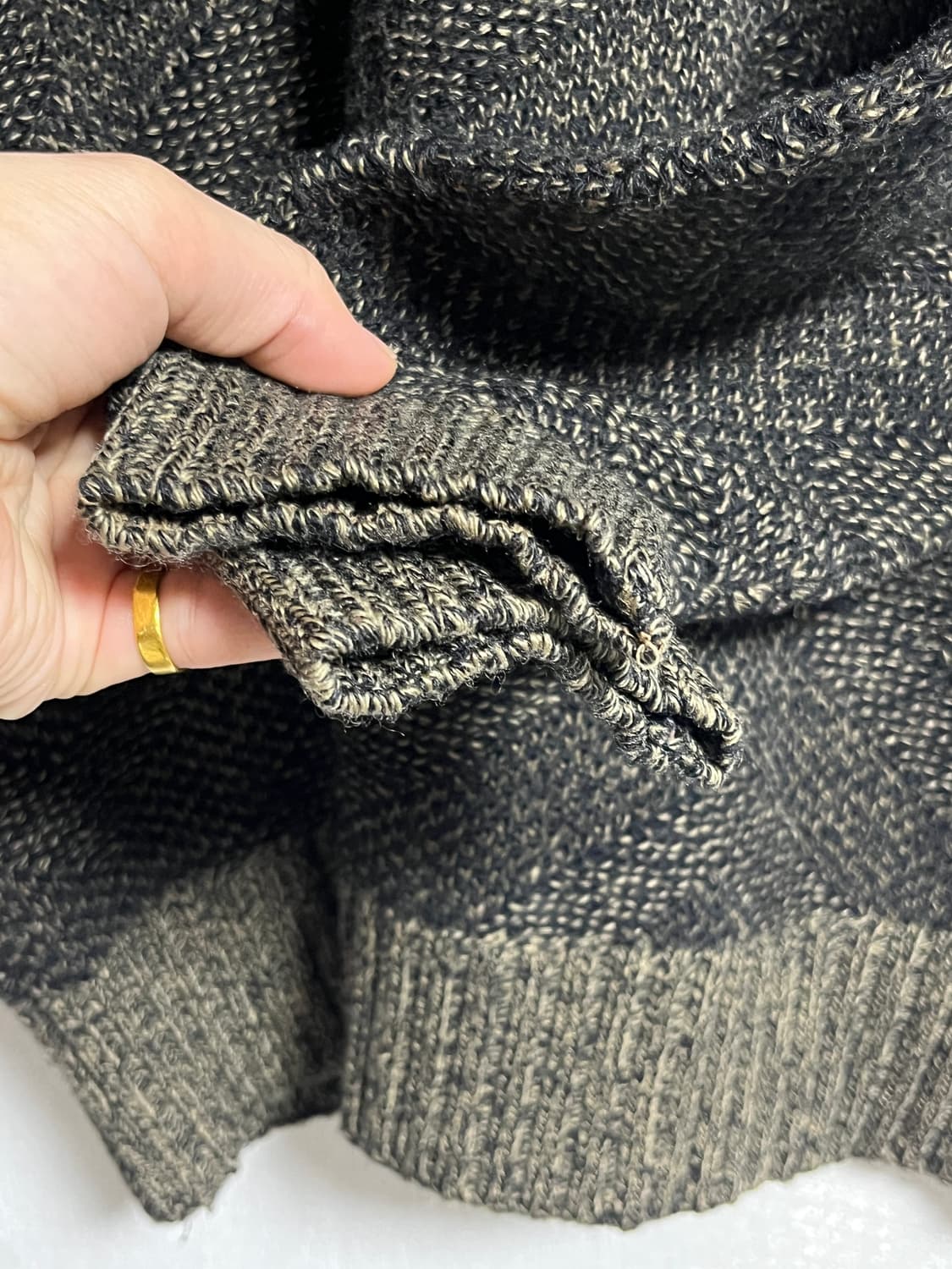 공용 라코스테 모 헤링본니트 스웨터 M 상품이미지2