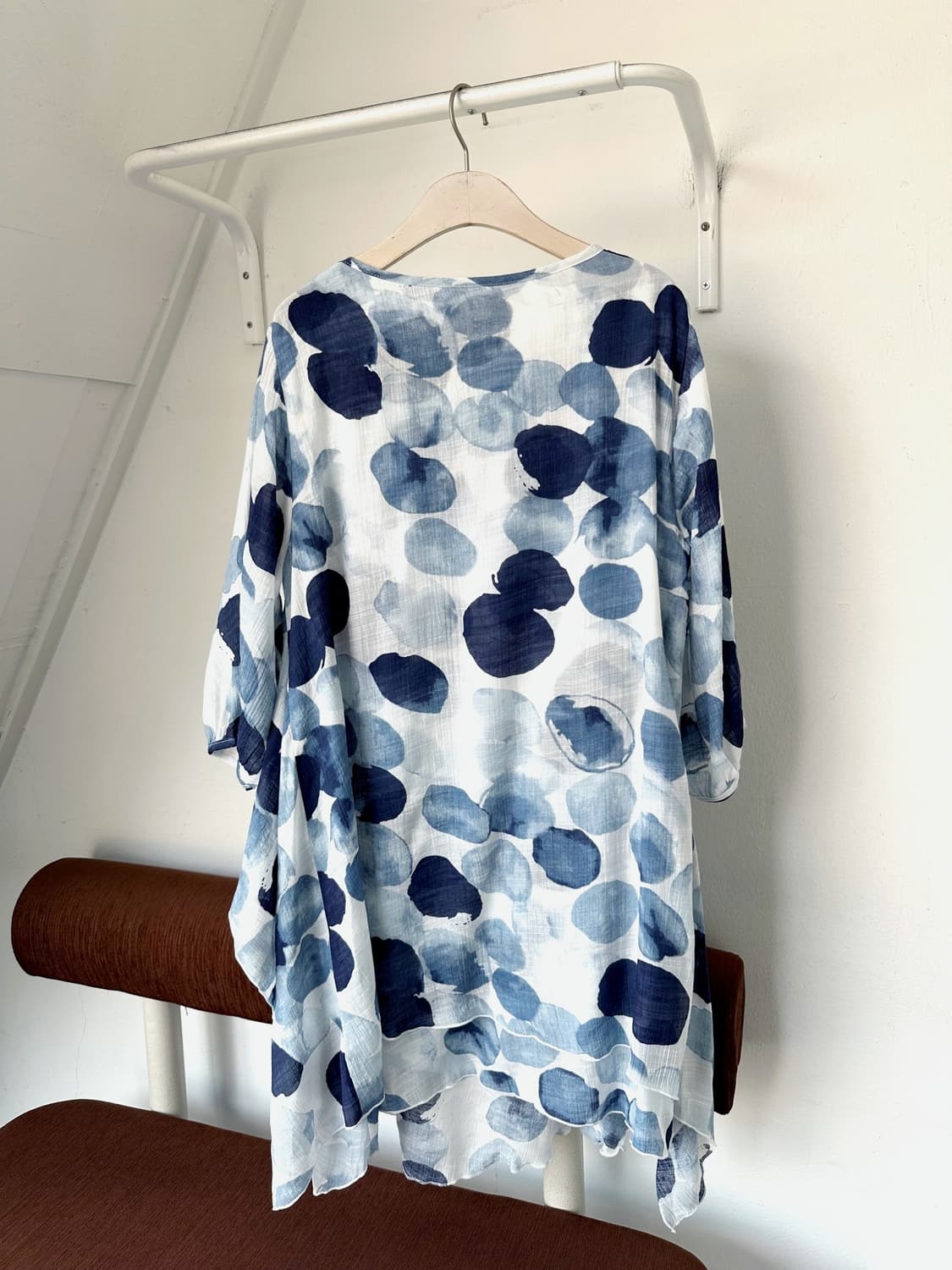 Rayon blend sheer design panel onepiece  상품이미지5