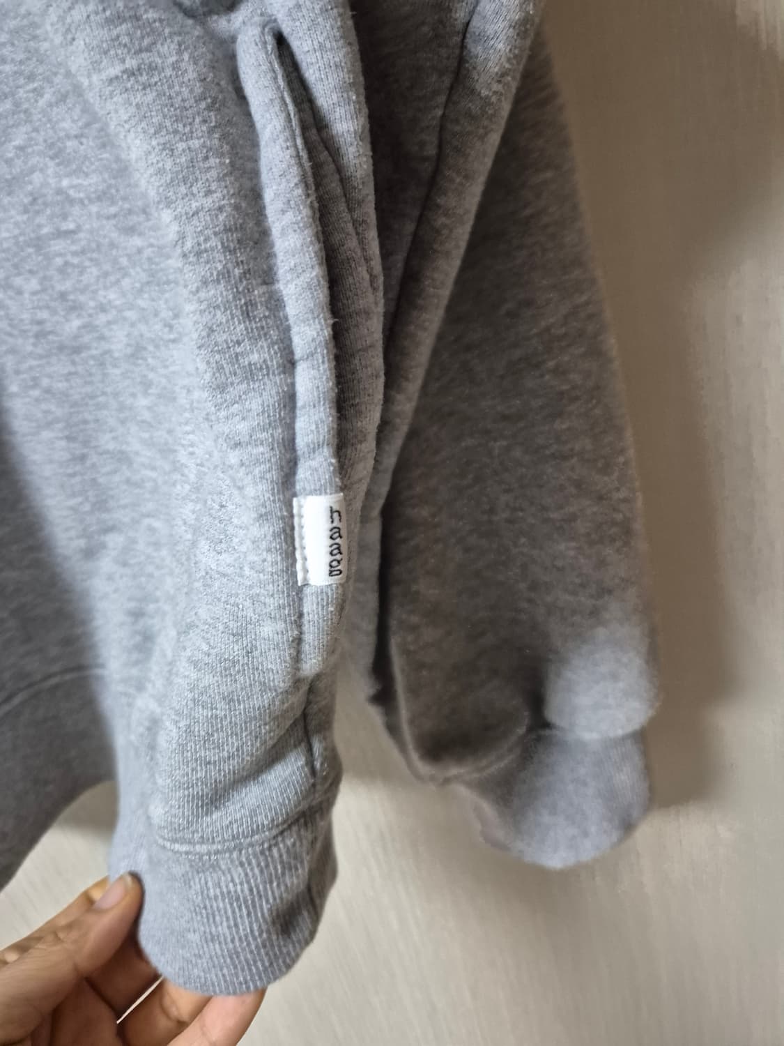 HAAG 헤이그  하프집업 맨투맨 그레이 반집업 상품이미지7