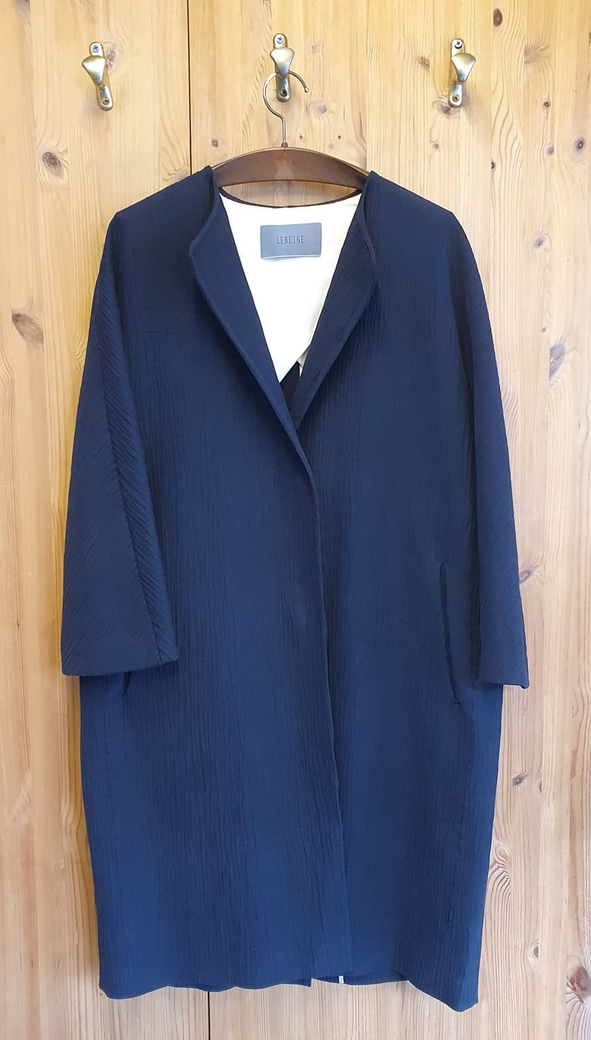 77.르베이지 헤비플리츠 코트 상품이미지2