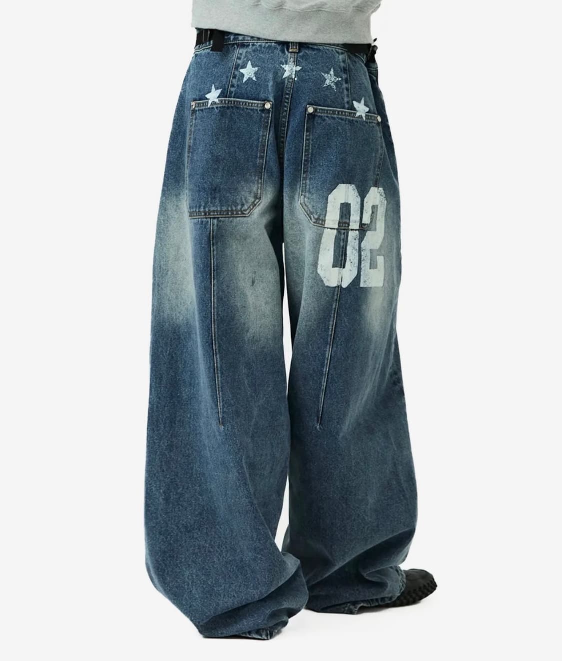 유스 커브드 어웨이 팬츠_블루 상품이미지1