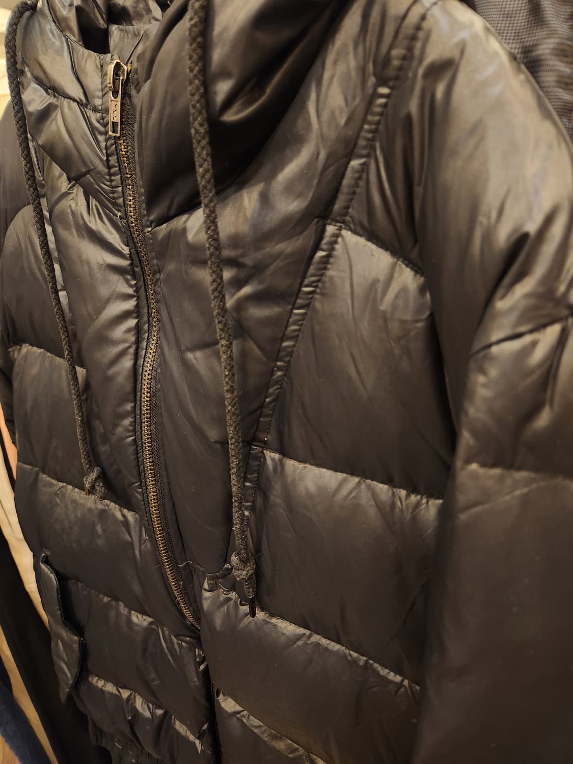 디젤 블랙 골드 패딩 상품이미지7