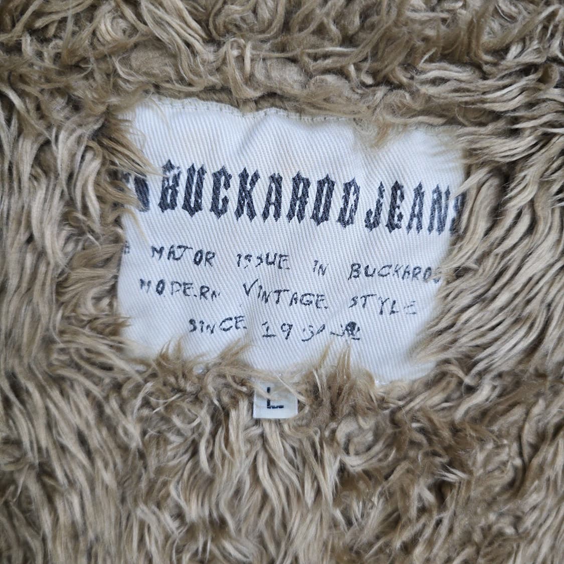 버커루(BUCKAROO) 퍼카라 데님 자켓 L 상품이미지8