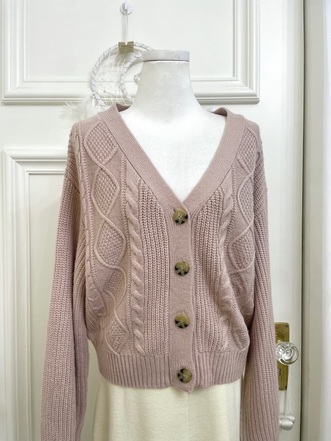 indipink twist basic cardigan(size-L) 상품이미지6