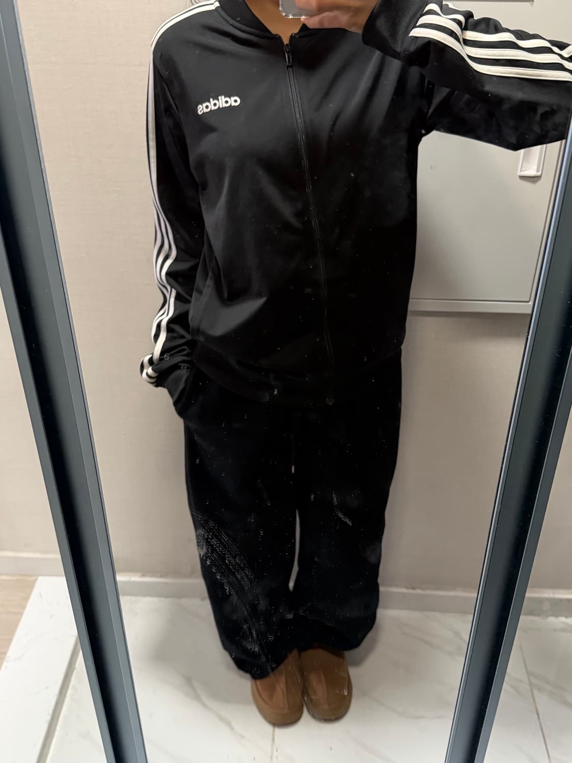 아디다스 블랙 져지 L 상품이미지1