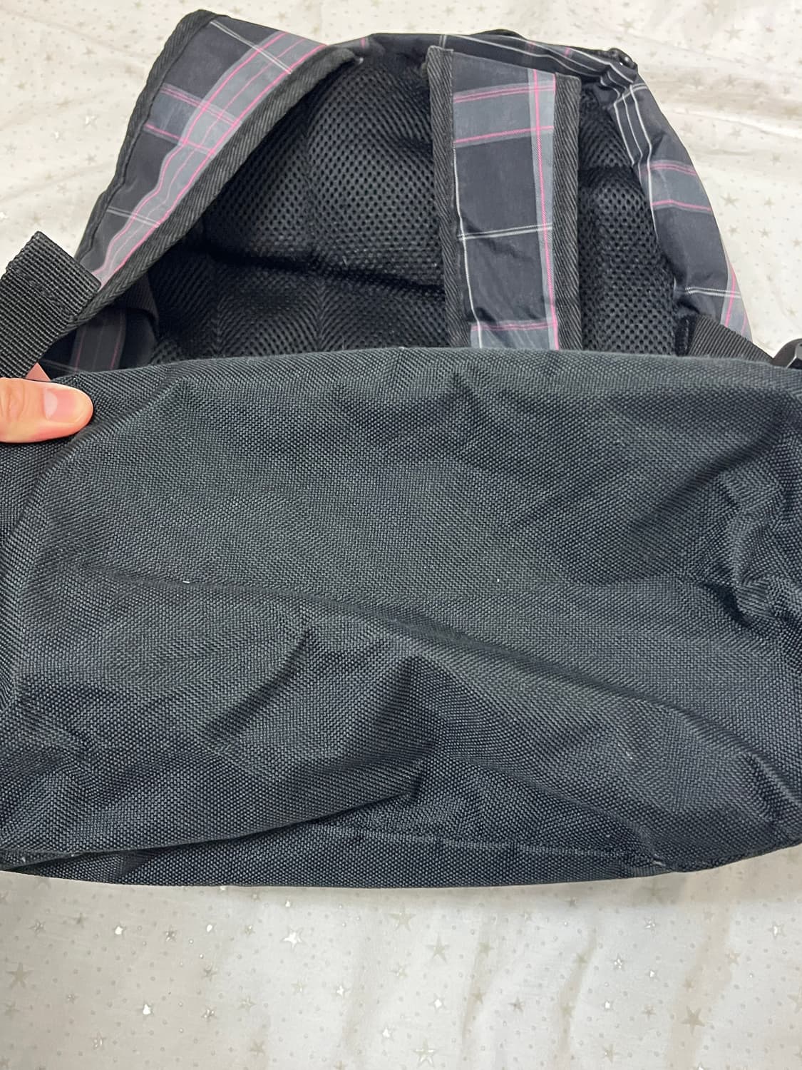 블랙핑크 체크패턴 백팩 + 핑크 피클더 프로그 키링 🐸 상품이미지7