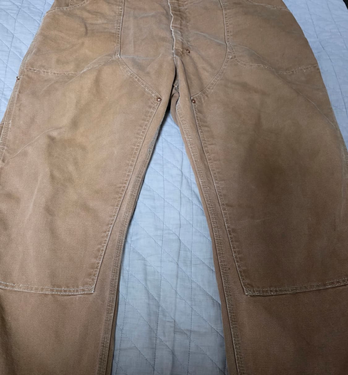 [40] 70s 빈티지 칼하트 구형 더블니 워크팬츠 탄 베이지 상품이미지2