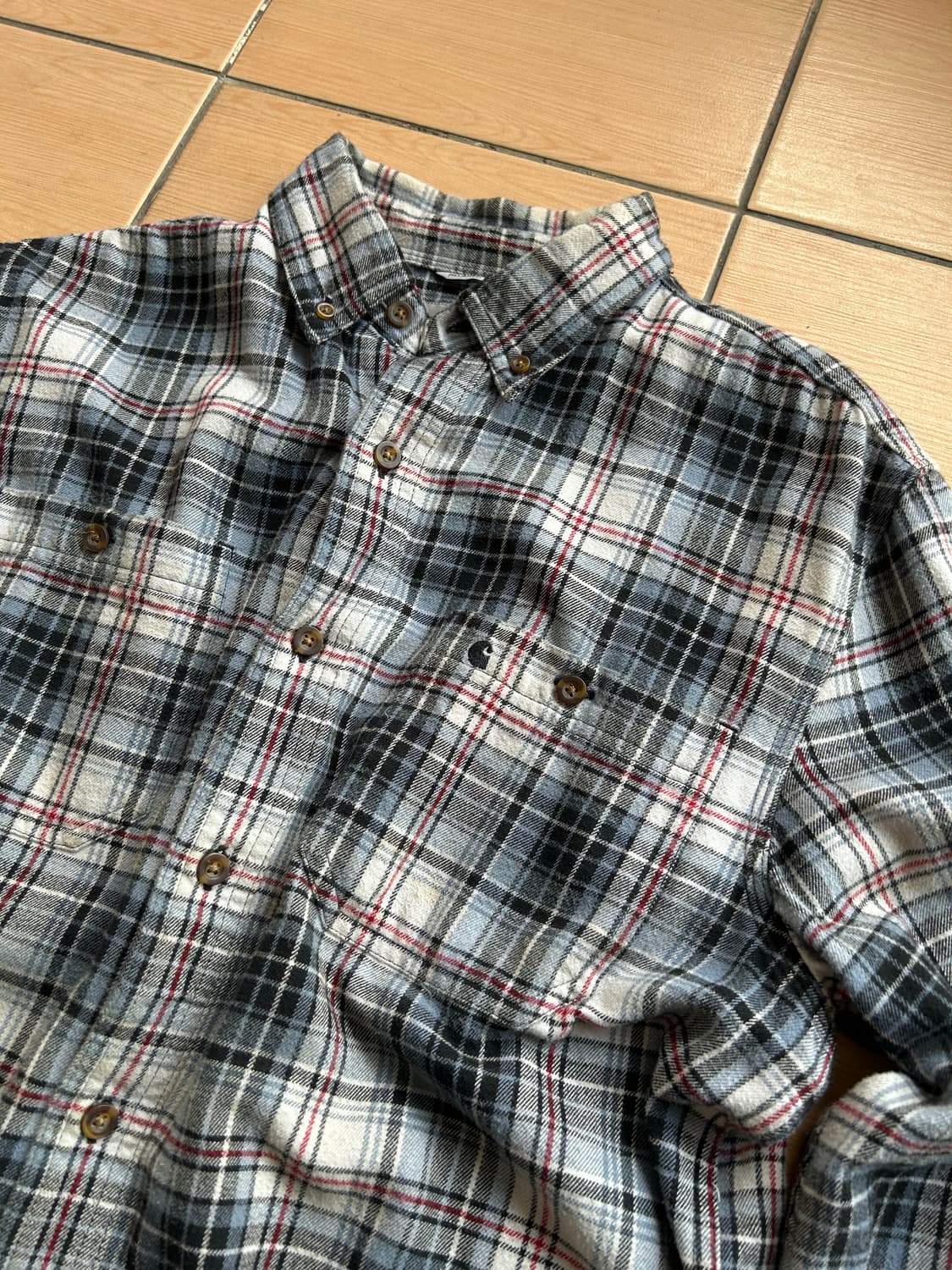 칼하트 플란넬 체크셔츠 상품이미지2