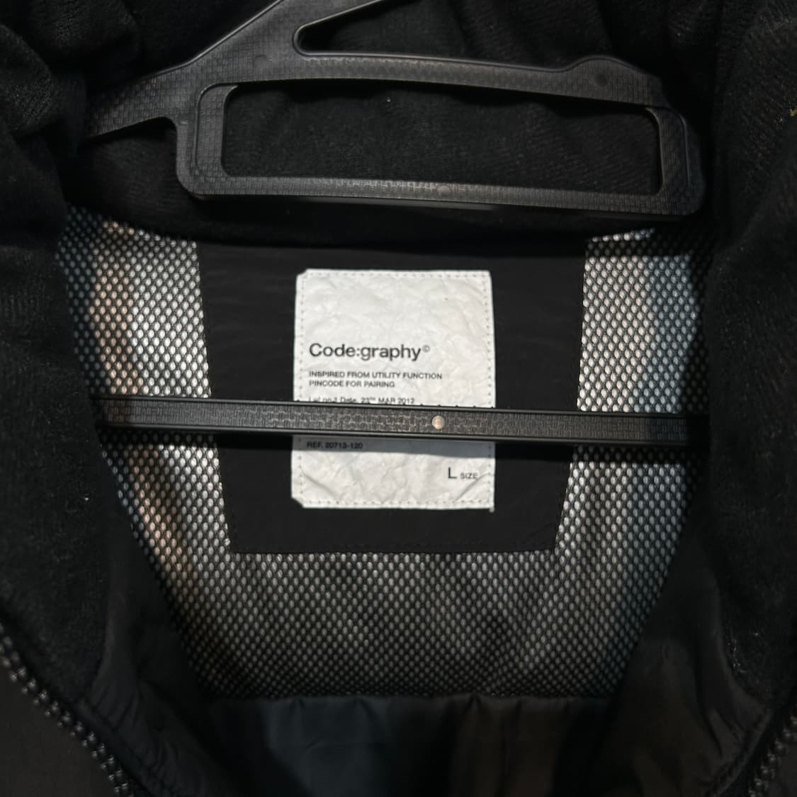 코드그라피 남성 패딩 L 블랙 상품이미지2