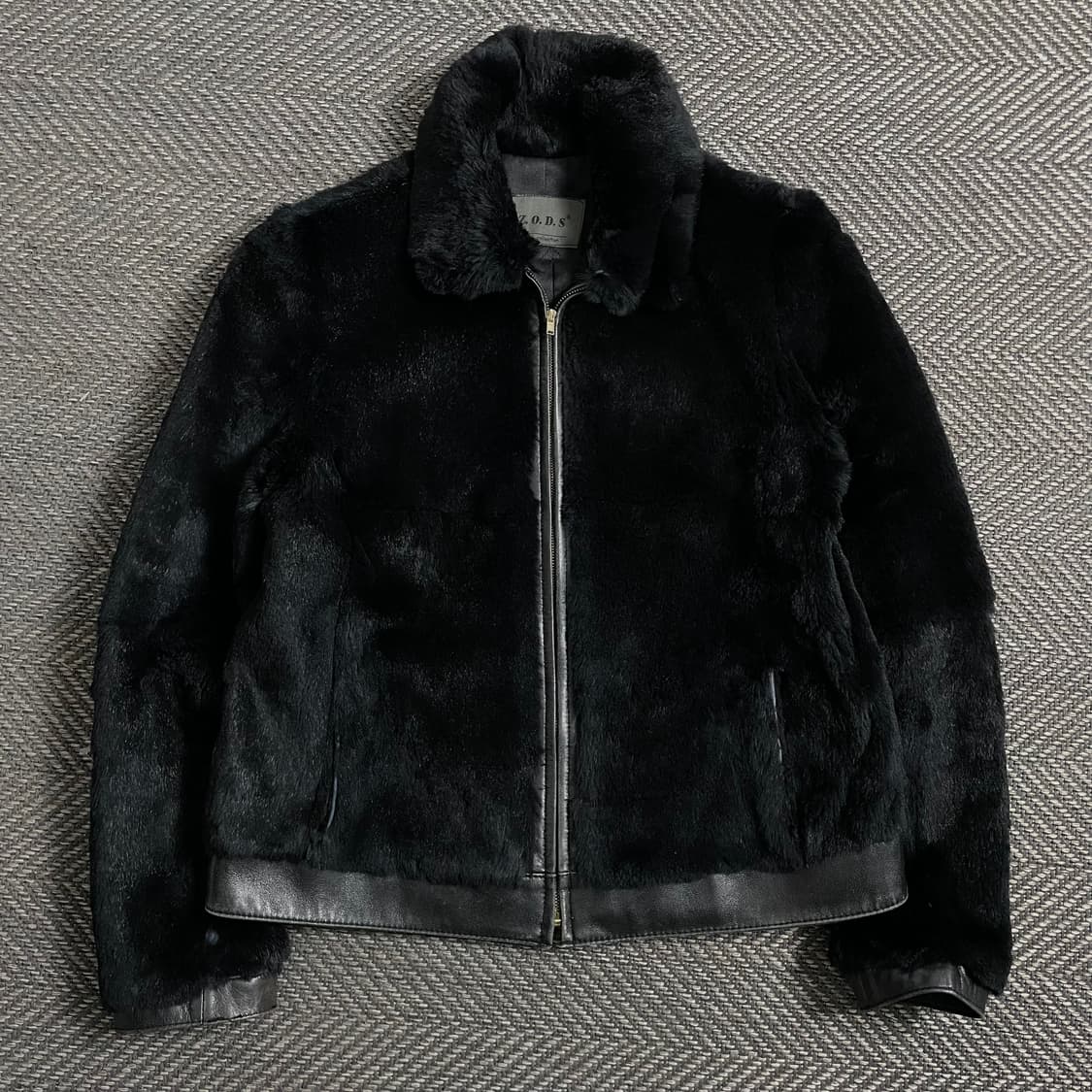 Z.O.D.S 램스킨 트리밍 레빗 퍼 무스탕 자켓y 4397 상품이미지2