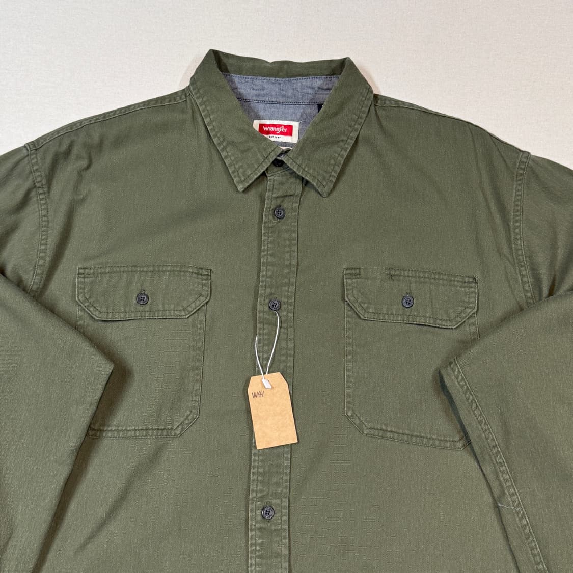 XL) Wrangler 랭글러 투포켓 워크웨어 코튼 셔츠 W41 상품이미지3