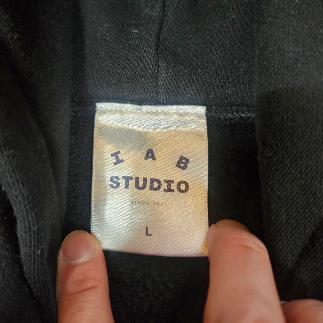 아이앱스튜디오 후드 블랙 화이트 L size 상품이미지8