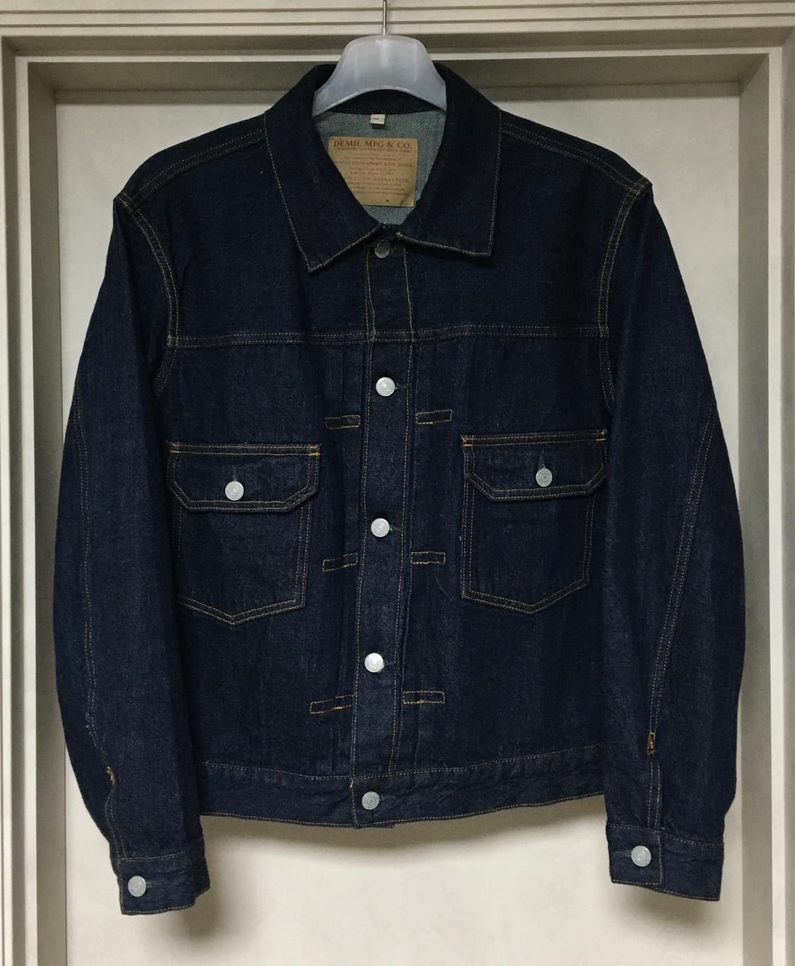 데밀 062 파이오니어 자켓 인디고원워시 셀비지 상품이미지1