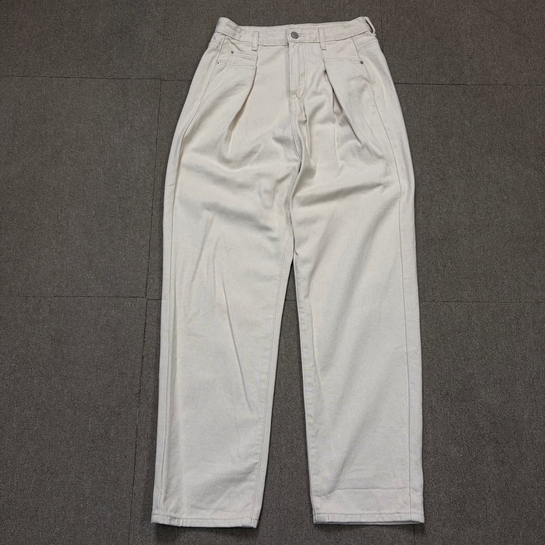 CLASSICAL ELF japan 핀턱 하이웨스트 세미와이드 데님  상품이미지1