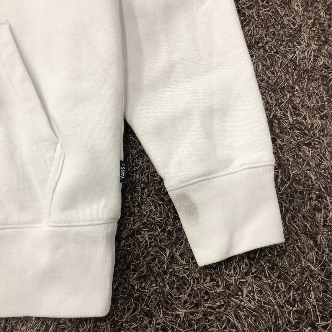 S 반스 로고 화이트 후드티 상품이미지3